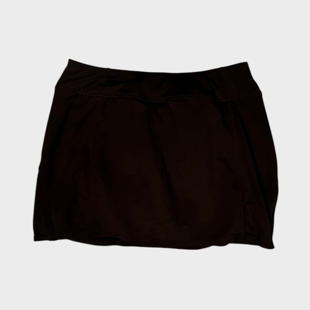 Tangerine Womens Medium Black Skort Shorts Under Polyester Spandex
